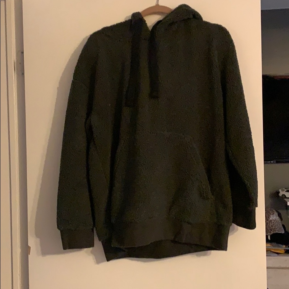 Workshop faux fur hoodie